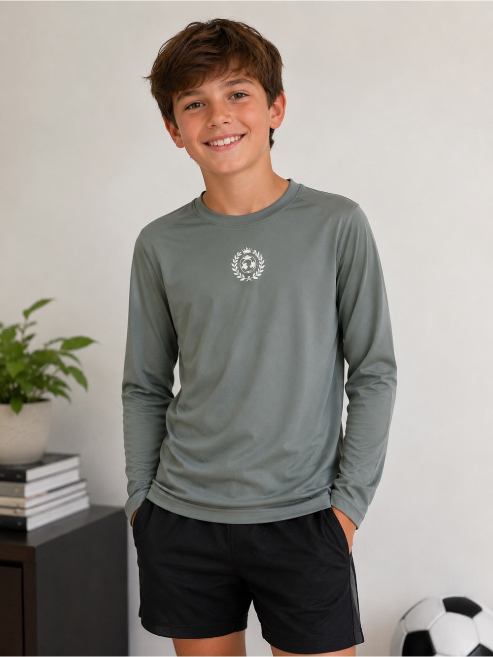 Old Navy Long-Sleeve Performance Tee - Sage Green